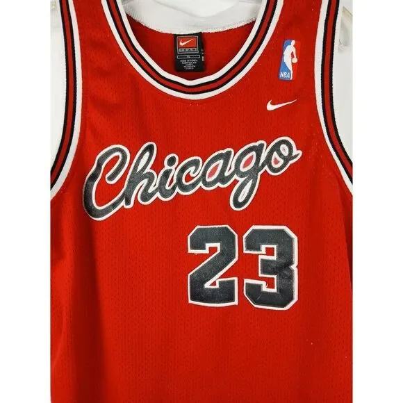 Michael Jordan 23 Chicago Bulls Vintage Nike NBABasketball Jersey